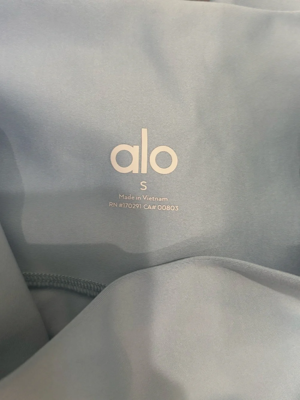 NWOT ALO Yoga High Waist Airlift Leggings - Celestial Blue - Small - Full Length